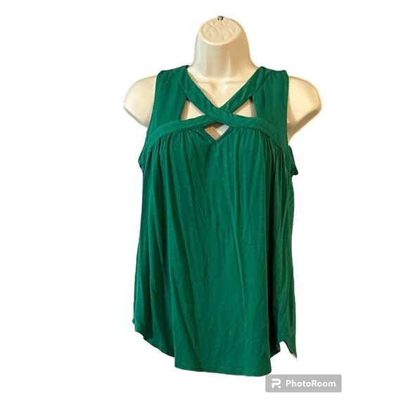 Cato￼ women’s tank top emerald green size small - Picture 1 of 6